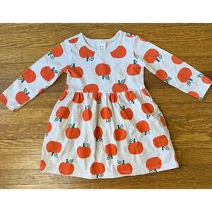 Hanna Andersson Girls' Pumpkins Print Dress Size 2
